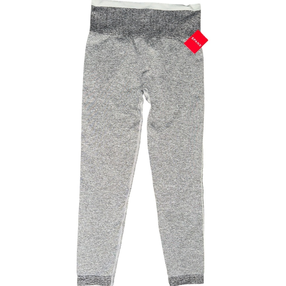 SPANX WOMEN’S SEAMLESS SCULPT LEGGINGS IN SPACEDYE CLOUDY GREY SIZE MED NWT